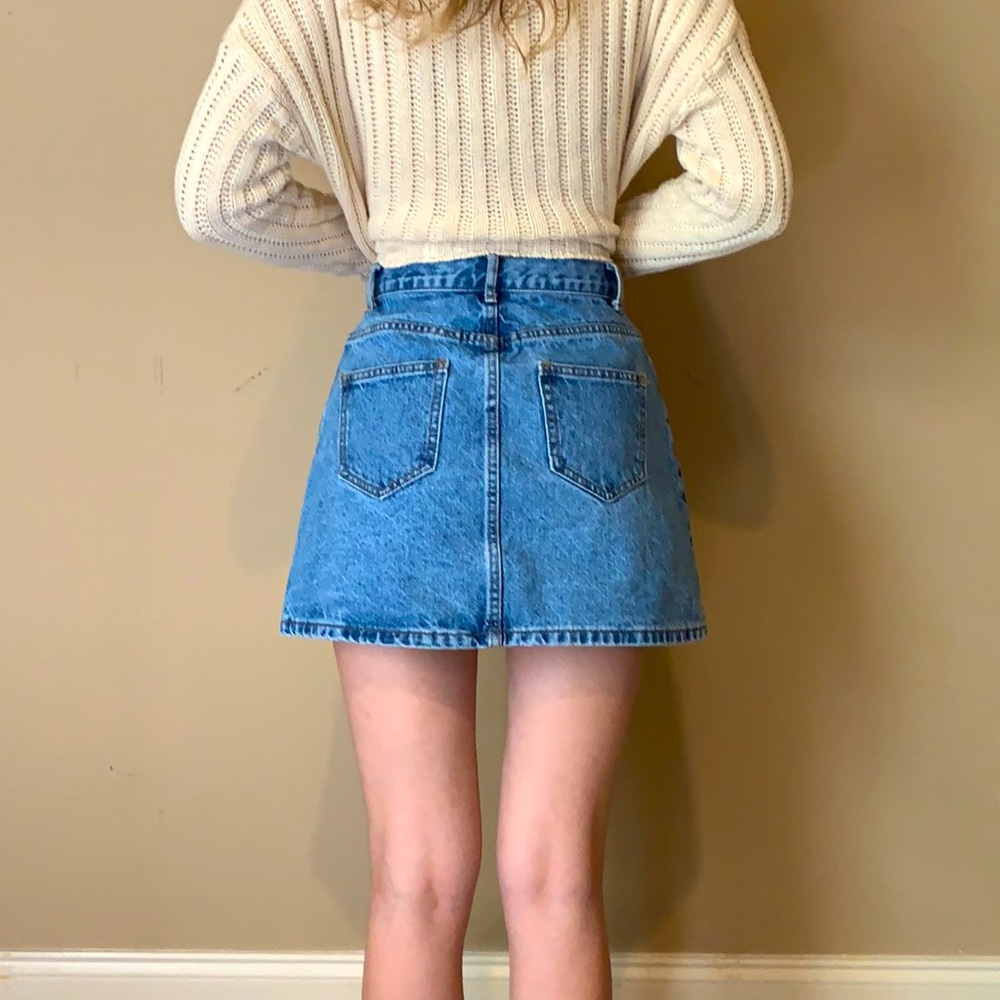 Denim Mini Skirt - Picture 2 of 2